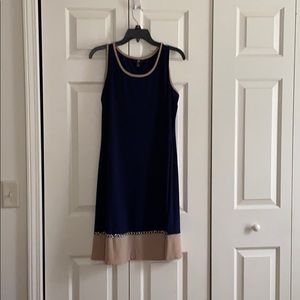 Sleeveless Navy Dress